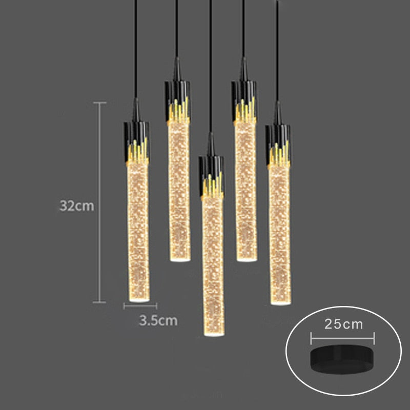 SkandiShop Modern Luxury Crystal Pendant Lamp